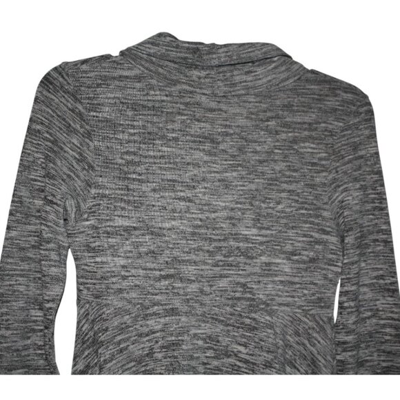 Isle by Melis Kozan Heather Gray Cowl Neck Long Sleeve Sweater Dress Women's S - Picture 5 of 12